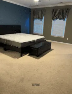 Unique Stairway Transformation with Carpet Treads and LVP Riser 10 10