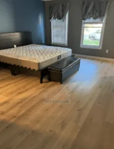 Unique Stairway Transformation with Carpet Treads and LVP Riser 5 5 4