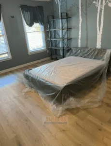 Unique Stairway Transformation with Carpet Treads and LVP Riser 8 8 1
