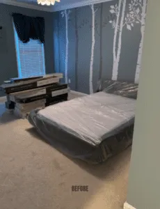 Unique Stairway Transformation with Carpet Treads and LVP Riser 9 9 1