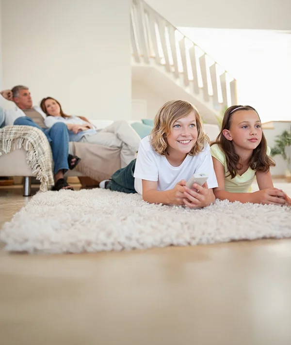 Flooring Financing Raleigh: Family on new floors
